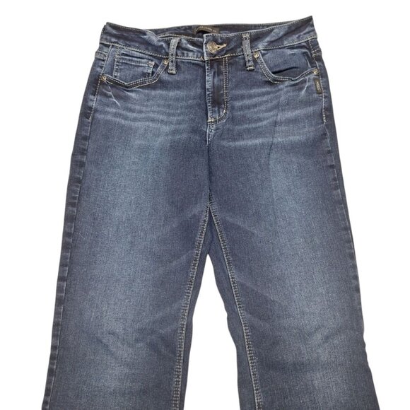 Silver Jeans Suki Slim Bootcut Dark Wash Womens 30 x 33 Basic Blue Denim - Picture 2 of 7